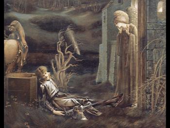 愛德華 科萊 伯恩 瓊斯 The Dream of Launcelot at the Chapel of the San Graal 愛德華 科萊 伯恩 瓊斯 The Dream of Launcelot at the Chapel of the San Graal
